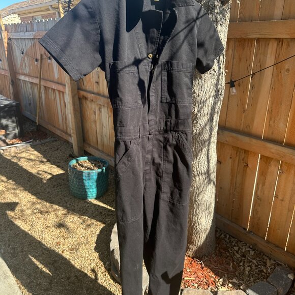 Big Bud Press Short Sleeve Jumpsuit in Black - Picture 2 of 6